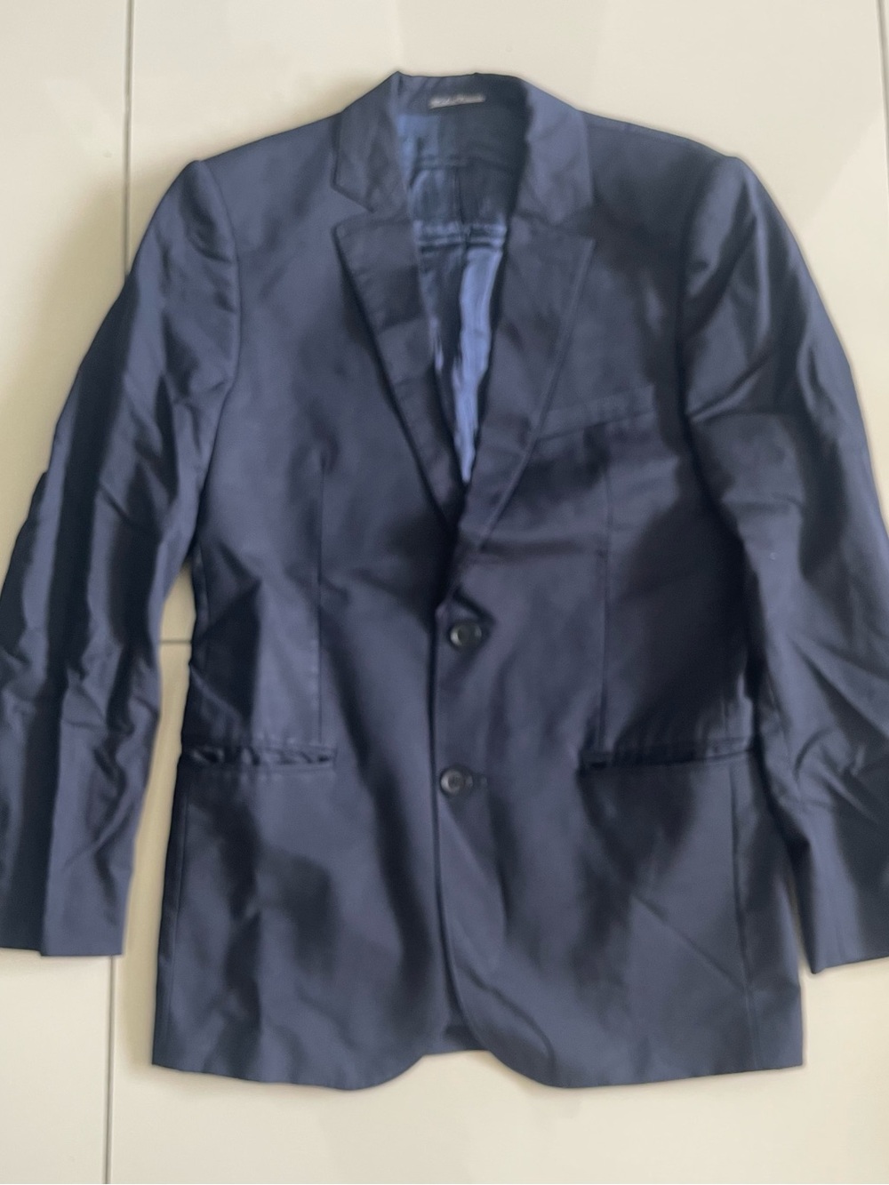 Louis Vuitton Men's Dark Blue Two-Button Blazer